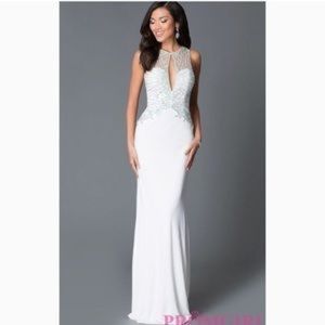 JVN by Jovani white gown